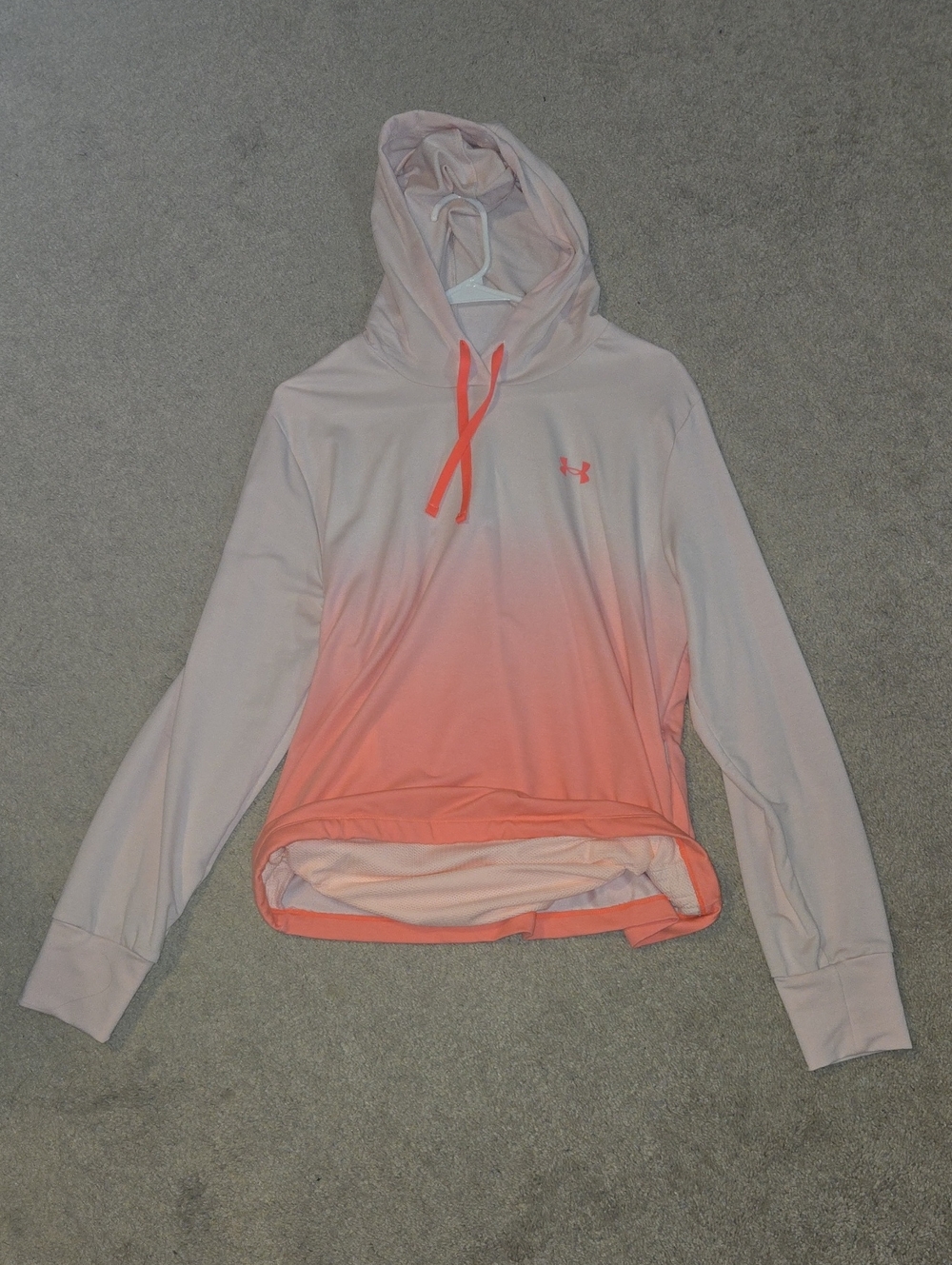Under Armour Women's Pink to Coral Ombre Hooded Performance Pullover